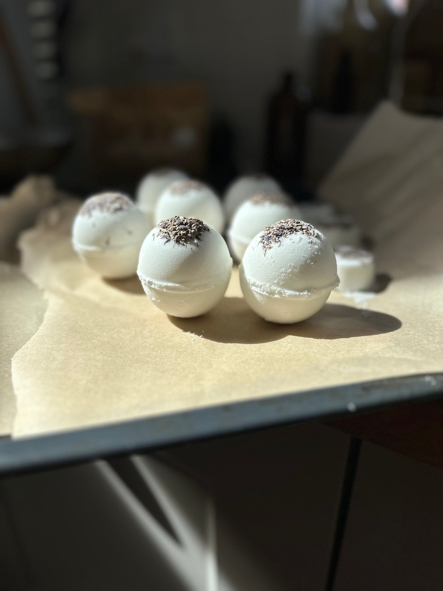 Lavender flower and Vanilla bath bombs