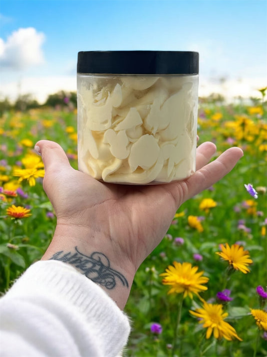 Luxury Kokum & Rosehip body butter in uplifting Pink grapefruit scent