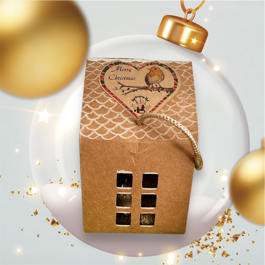 Secret Santa moisturising bath fizzer gingerbread house gift