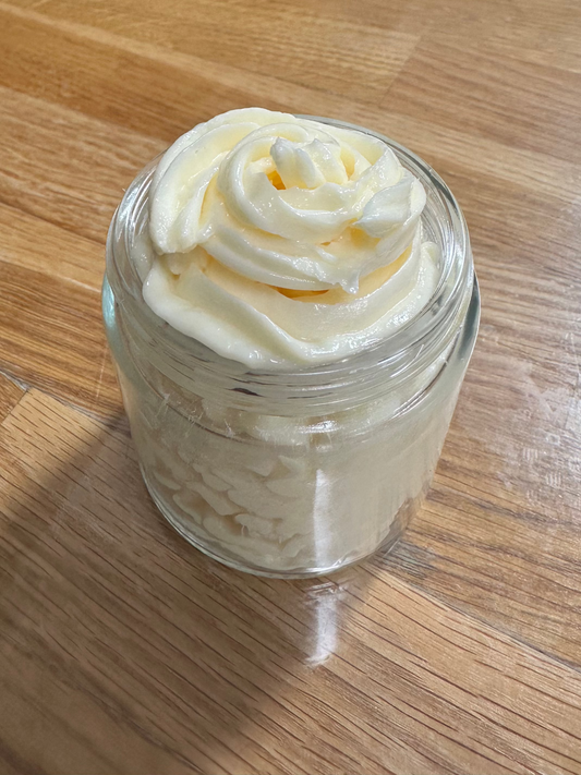 Luxury Kokum & Rosehip body butter in uplifting Pink grapefruit scent