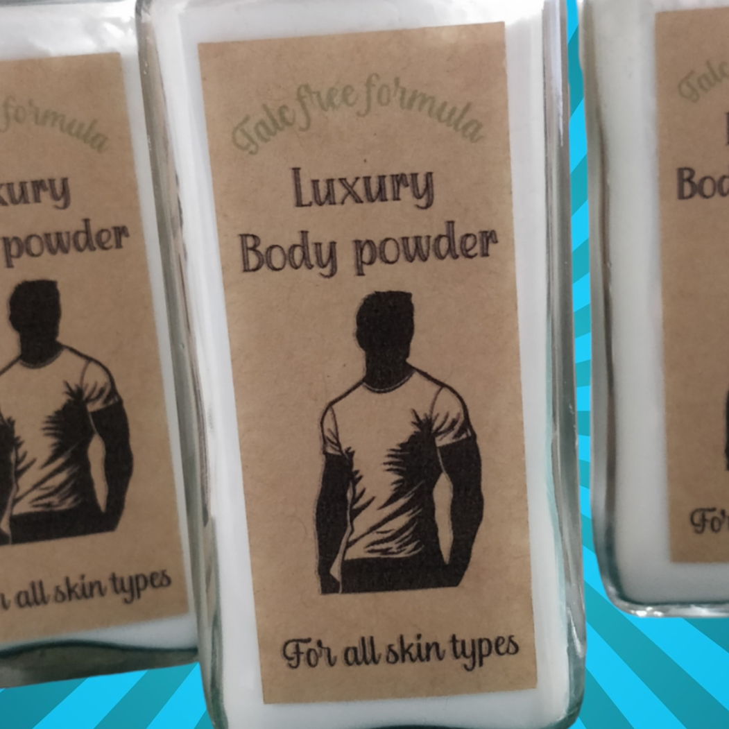 Talc free body powder