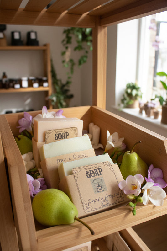 Pear and Freesia vegan soap