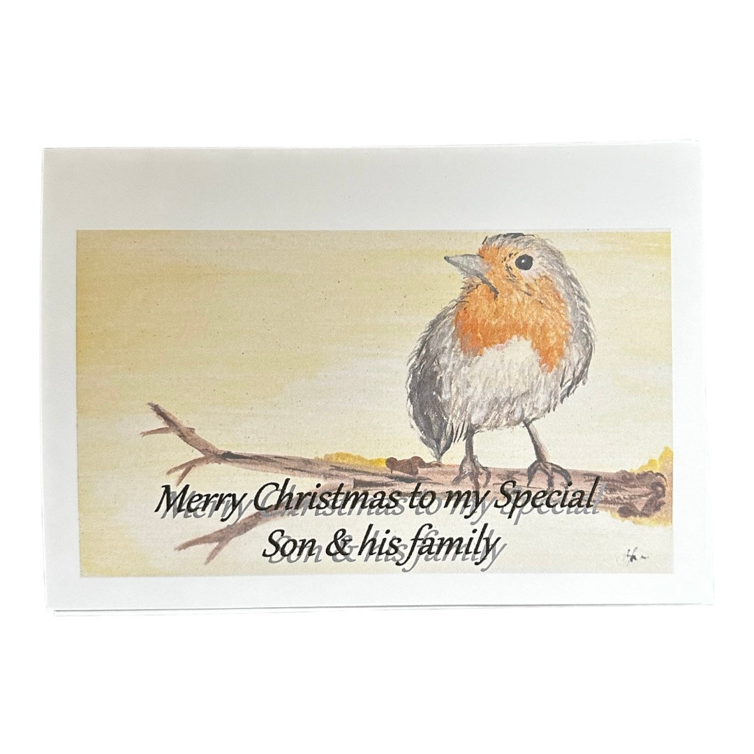 Personalised watercolour print Christmas cards