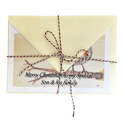 Personalised watercolour print Christmas cards