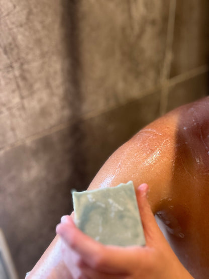 Hemp & sandalwood Fullers earth Vegan soap