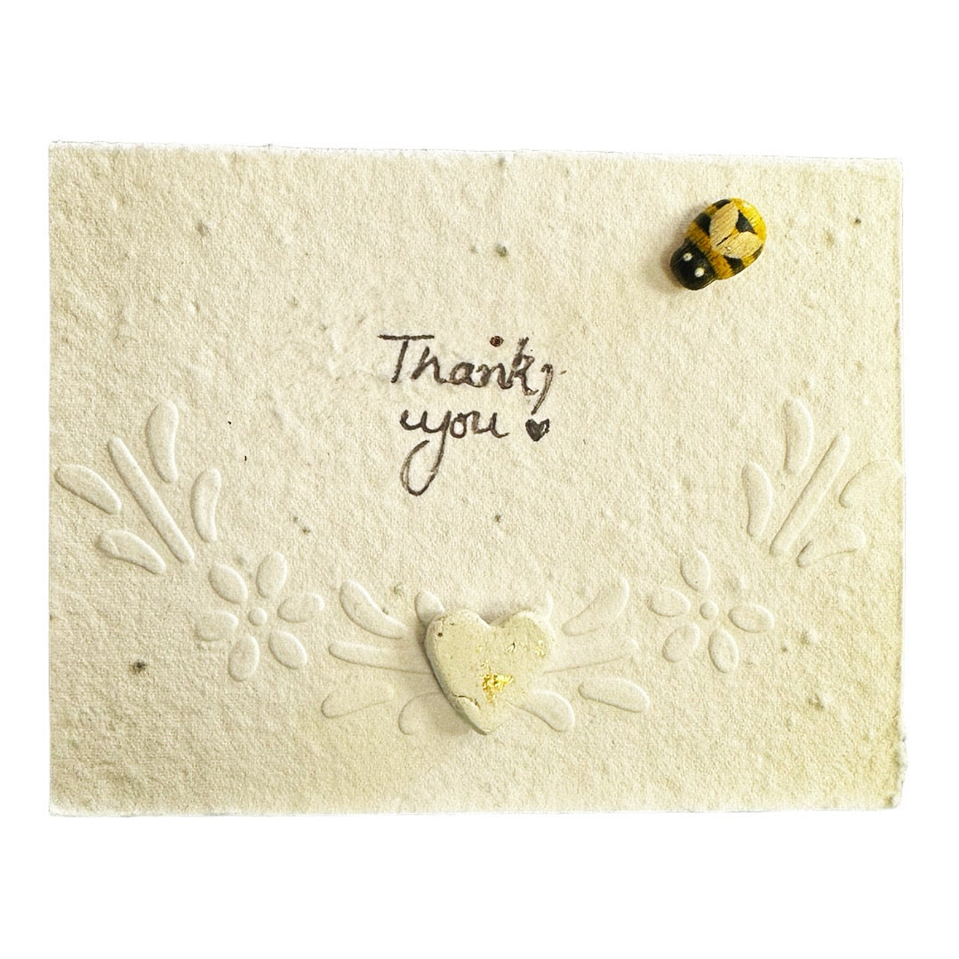 Seed Paper Plantable Thank You A6 Notelets