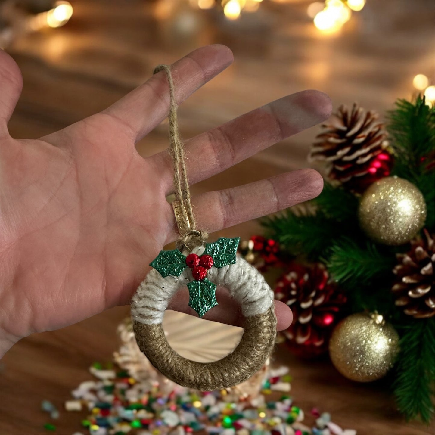 Christmas ring tree decorations