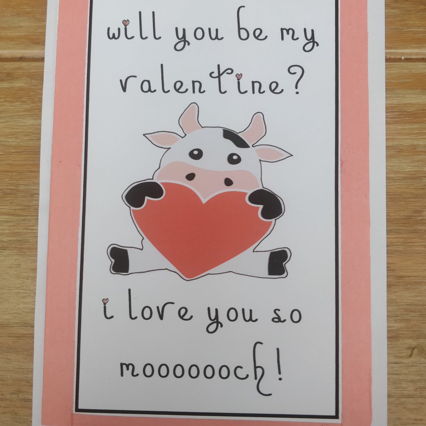 love you so moooooch Valentines Card