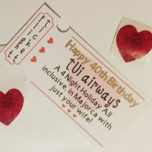 Custom Tickets For Occasions FREE Delivery