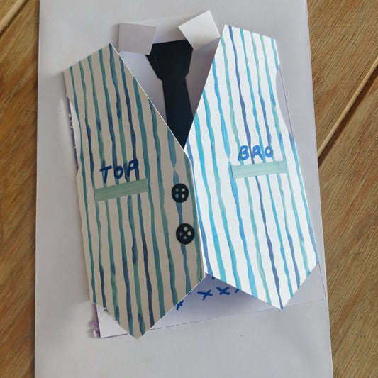 Waistcoat card FREE delivery